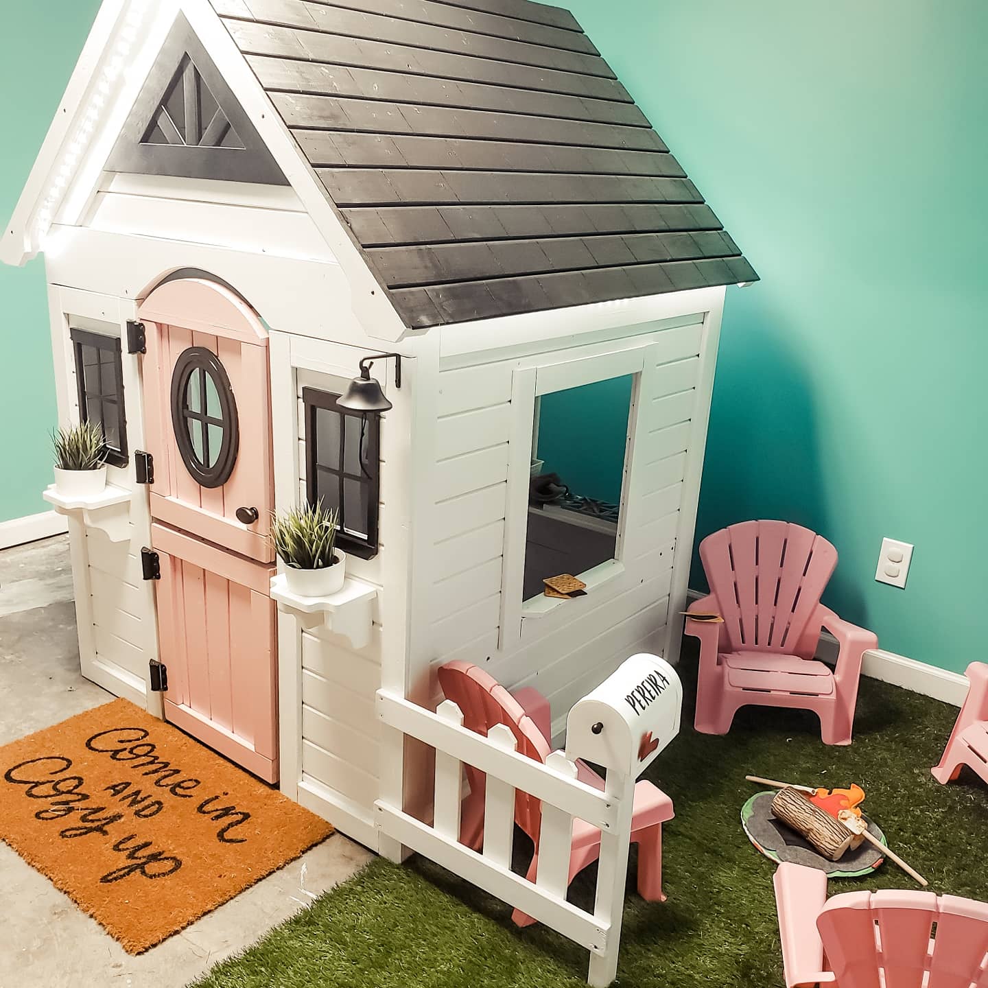 How To DIY an Indoor Kids Playhouse Cheap - Big Brick Beauty